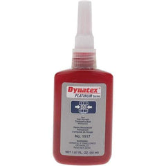 Made in USA - 50 mL Bottle, Red, High Strength Liquid Threadlocker - All Tool & Supply