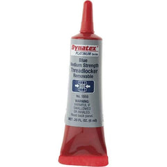 Made in USA - 6 mL Tube, Blue, Medium Strength Liquid Threadlocker - All Tool & Supply