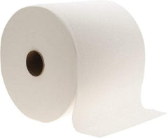 Made in USA - General Purpose Wipes - Jumbo Roll, 12-1/2" x 13" Sheet Size, White - All Tool & Supply