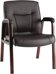 ALERA - Black Leather Guest Chair - 24-3/4" Wide x 35" High - All Tool & Supply