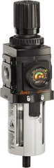 ARO/Ingersoll-Rand - 3/8" NPT Port Compact 1 Piece Filter/Regulator FRL Unit - Polycarbonate Bowl, 90 SCFM, 150 Max psi, 8.15" High x 2.205" Long, Manual Drain - All Tool & Supply