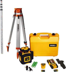 Johnson Level & Tool - 2,000' (Exterior) Measuring Range, 1/16" at 100' Accuracy, Self-Leveling Rotary Laser - 700 RPM, 1 Beam, NiMH Battery Included - All Tool & Supply