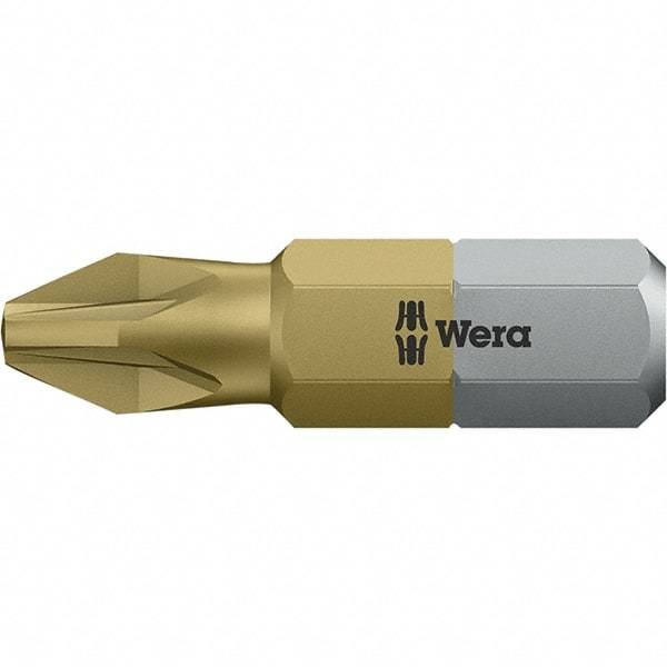 Wera - #2 Pozidriv Screwdriver Bit - 1" OAL - All Tool & Supply