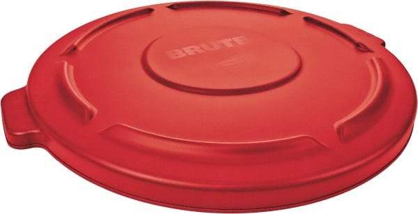 Rubbermaid - Round Lid for Use with 20 Gal Round Trash Cans - Red, Polyethylene, For Brute Trash Cans - All Tool & Supply