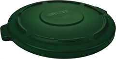 Rubbermaid - Round Lid for Use with 10 Gal Round Trash Cans - Green, Polyethylene, For Brute Trash Cans - All Tool & Supply