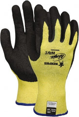 MCR Safety - Size S (7), ANSI Cut Lvl 2, Puncture Lvl 3, Abrasion Lvl 4, Nitrile Coated Kevlar Cut Resistant Gloves - All Tool & Supply