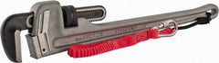 Proto - 24" Aluminum Tethered Straight Pipe Wrench - 4" Pipe Capacity - All Tool & Supply