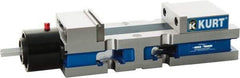 Kurt - 4" Jaw Width, 6" Jaw Opening Capacity, Horizontal Stationary Machine Vise - Reverse Hydraulic Operation, 7,800 Lb Capacity, 1 Station, 13.985" Long x 3.4900" High x 1-15/64" Deep, 1.235" Jaw Height, Ductile Iron - All Tool & Supply