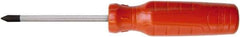 Proto - #0, 5-3/4" OAL, Tethered Phillips Screwdriver - 3" Blade Length, Round Shank, Ergonomic Handle - All Tool & Supply