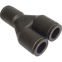 Legris - Plastic Push-To-Connect Tube Fittings Type: Union Y Tube Outside Diameter (Inch): 3/16 - All Tool & Supply