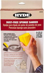 Hyde Tools - 3' Hose Length, Sanding Sponge - Use With Shop Vacs - All Tool & Supply