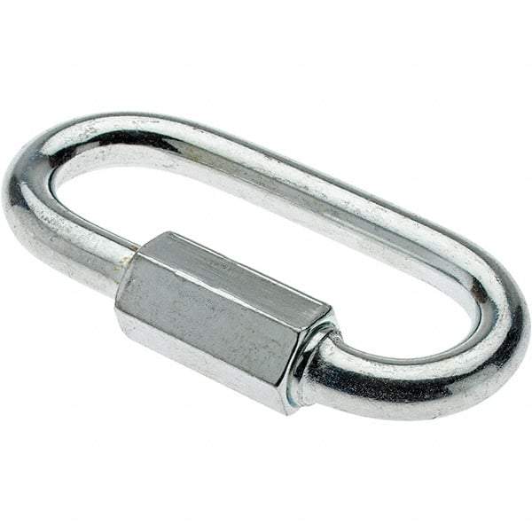 Value Collection - Zinc Steel Quick Link - 1/4" Diameter, 880 Lb Load Limit - All Tool & Supply