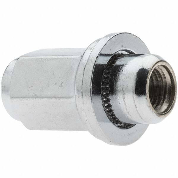 Value Collection - M12-1.5 Chrome Finish Mag Wheel Nut - 21mm Hex, 47mm Overall Length - All Tool & Supply