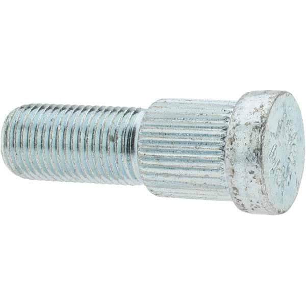 Value Collection - 1/2-20 Wheel Hub Bolt Wheel Stud - 0.62" Knurl, 1-5/8" OAL, 19/32" Shoulder Length - All Tool & Supply