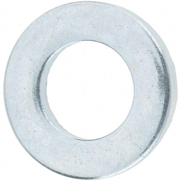 Value Collection - M6 Screw, Steel Standard Flat Washer - 6.4mm ID x 12mm OD, 1.6mm Thick, Zinc-Plated Finish - All Tool & Supply