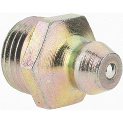 Value Collection - Straight Head Angle, 1/8-27 Taper Thread Grease Fitting - Zinc Plated Finish - All Tool & Supply