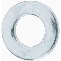 Value Collection - M6 Screw, Grade 12.9 Steel Standard Flat Washer - 6.7mm ID x 13mm OD, 1.6mm Thick, Zinc-Plated Finish - All Tool & Supply