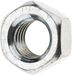 Value Collection - 5/8-11 UNC Steel Right Hand Hex Nut - 15/16" Across Flats, 35/64" High, Zinc-Plated Finish - All Tool & Supply