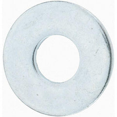 Value Collection - 1/2" Screw, Grade 8 Steel USS Flat Washer - 9/16" ID x 1-3/8" OD, 7/64" Thick, Zinc-Plated Finish - All Tool & Supply