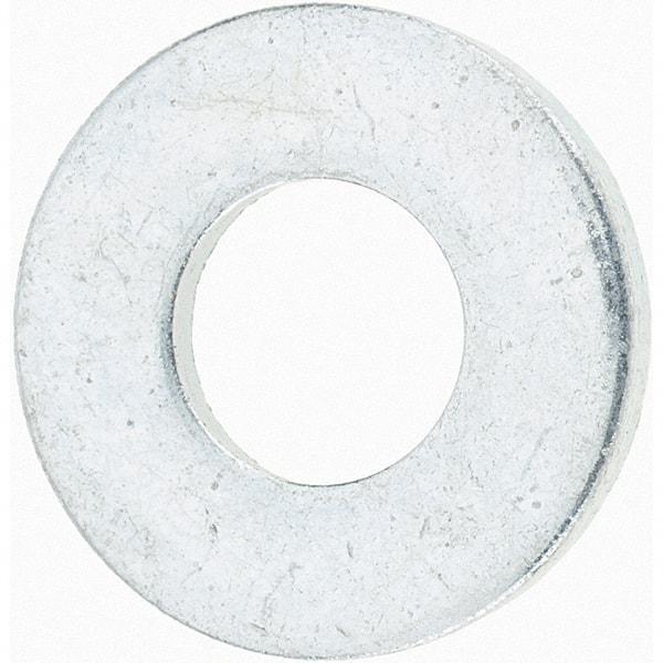 Value Collection - 1/4" Screw, Grade 8 Steel SAE Flat Washer - 9/32" ID x 5/8" OD, 1/16" Thick, Zinc-Plated Finish - All Tool & Supply