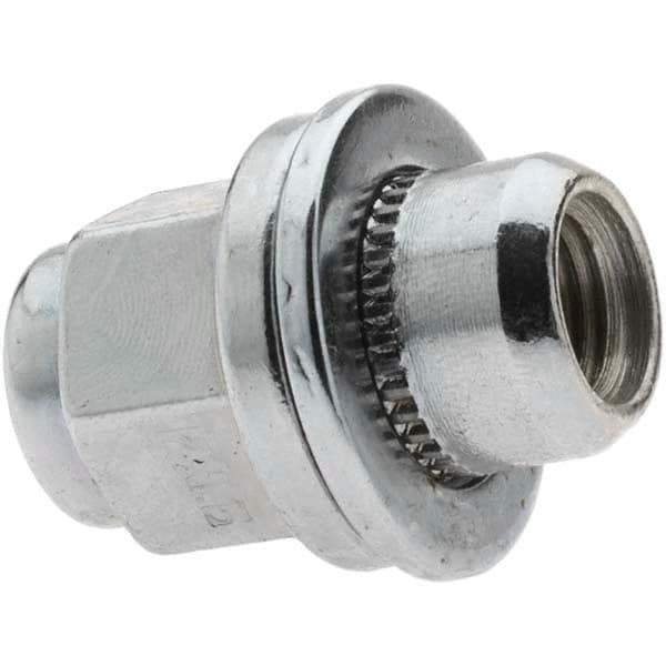 Value Collection - M12-1.5 Chrome Finish Mag Wheel Nut - 21mm Hex, 37mm Overall Length - All Tool & Supply