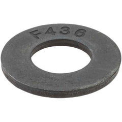 Value Collection - 3/8" Screw, Grade 8 Steel SAE Flat Washer - 13/32" ID x 13/16" OD, Plain Finish - All Tool & Supply