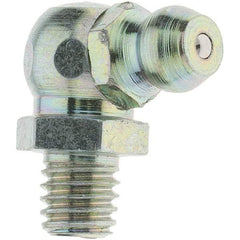 Value Collection - 90° Head Angle, M6x1 Taper Thread Grease Fitting - Zinc Plated Finish - All Tool & Supply