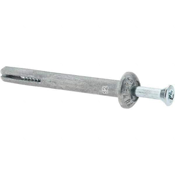 Powers Fasteners - 1/4" Diam, 1/4" Drill, 2-1/4" OAL, Hammer Drive Concrete Anchor - Zamac Alloy, Zinc-Plated Finish, Mushroom Head - All Tool & Supply