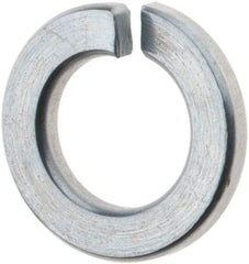 Value Collection - M8, 8.1mm ID, 14.8mm OD, 2mm Thick Split Lock Washer - Grade 8 Spring Steel, Zinc-Plated Finish, 8.1mm Min ID, 8.5mm Max ID, 14.8mm Max OD - All Tool & Supply