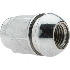 Value Collection - M12-1.5 Chrome Finish Capped Wheel Nut - 19mm Hex, 35mm Overall Length - All Tool & Supply