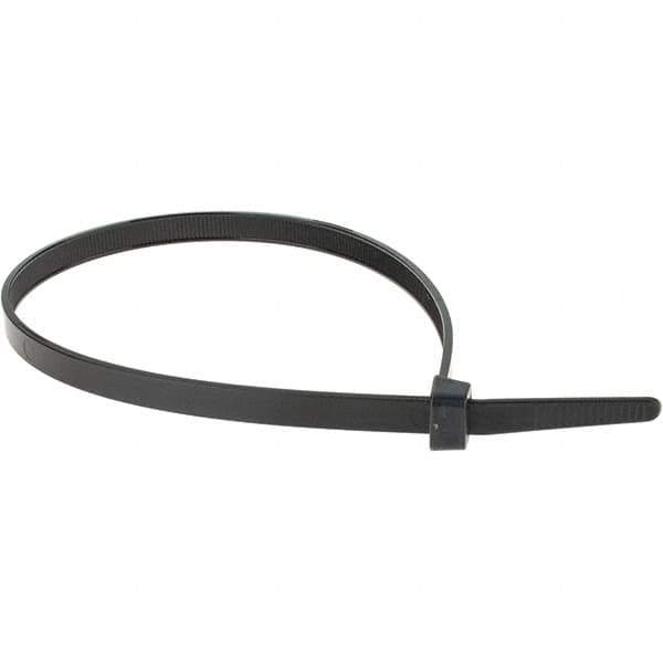 Made in USA - 14" Long Black Nylon Standard Cable Tie - 120 Lb Tensile Strength - All Tool & Supply