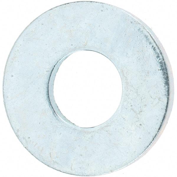 Value Collection - 1/4" Screw, Grade 8 Steel USS Flat Washer - 5/16" ID x 3/4" OD, 1/16" Thick, Zinc-Plated Finish - All Tool & Supply