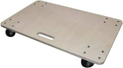 Fairbanks - 1,000 Lb Capacity Hardwood Dolly - 30" Long x 18" Wide x 4-9/16" High, 3" Polyolefin Wheels - All Tool & Supply