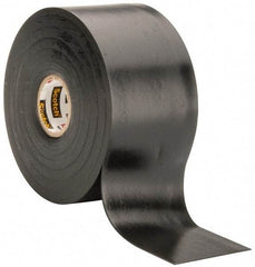 3M - 2" x 30', Black Rubber Electrical Tape - Series 130C, 30 mil Thick, 750 V/mil Dielectric Strength, 7.5 Lb./Inch Tensile Strength - All Tool & Supply