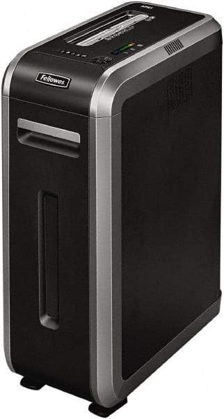 FELLOWES - 5/32 x 1-1/2" Strip, Manual 18 Sheet Cross Cut Paper Shredder - 21-1/8" Long x 11-1/4" Wide x 28" High, Level 4 Security, 14 Gal Wastebasket - All Tool & Supply