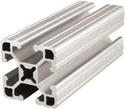 80/20 Inc. - 145 Inches Long x 1-1/2 Inches Wide x 1-1/2 Inches High, T Slotted Aluminum Extrusion - 0.7938 Square Inches, Clear Anodized Finish - All Tool & Supply