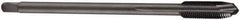 DORMER - M14x1.00 Metric Fine, 3 Flute, Oxide Finish, Cobalt Spiral Point Tap - Plug Chamfer, Right Hand Thread, 100mm OAL, 21mm Thread Length, 11mm Shank Diam, 6H Class of Fit, Series EP11 - Exact Industrial Supply