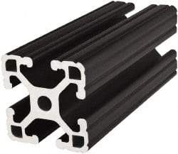 80/20 Inc. - 72 Inches Long x 1-1/2 Inches Wide x 3 Inches High, T Slotted Aluminum Extrusion - 1.7288 Square Inches, Black Anodized Finish - All Tool & Supply