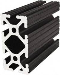 80/20 Inc. - 145 Inches Long x 1-1/2 Inches Wide x 3 Inches High, T Slotted Aluminum Extrusion - 2.0798 Square Inches, Black Anodized Finish - All Tool & Supply