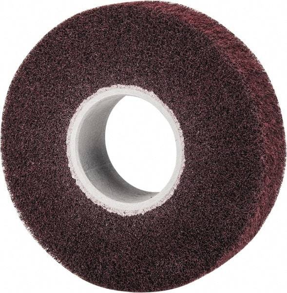 3M - 8" Diam Aluminum Oxide Finishing Flap Wheel - 3" Hole, 2" Wide, Density 5, Nonwoven, Medium Grade, 3,200 Max RPM - All Tool & Supply