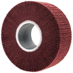 3M - 8" Diam Aluminum Oxide Finishing Flap Wheel - 3" Hole, 3" Wide, Density 5, Nonwoven, Fine Grade, 3,200 Max RPM - All Tool & Supply