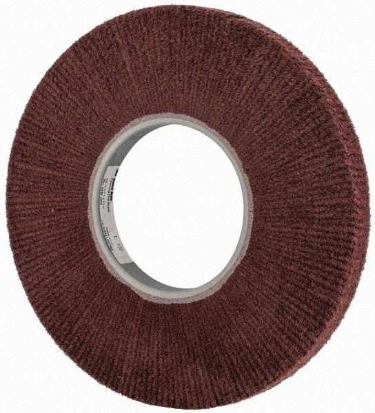 3M - 12" Diam Aluminum Oxide Finishing Flap Wheel - 5" Hole, 1" Wide, Density 5, Nonwoven, Fine Grade, 2,500 Max RPM - All Tool & Supply