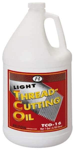 Relton - TCO-16, 1 Gal Bottle Tapping Fluid - Straight Oil, For Thread Smoothing - All Tool & Supply