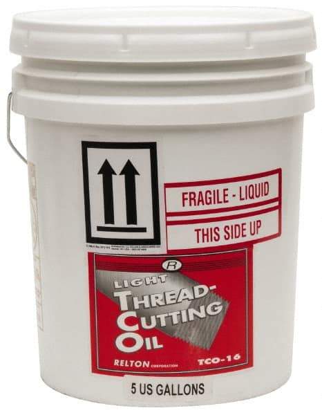 Relton - TCO-16, 5 Gal Pail Tapping Fluid - Straight Oil, For Thread Smoothing - All Tool & Supply