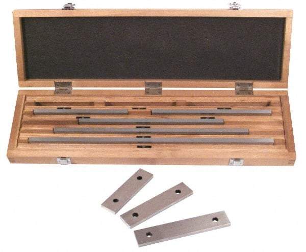 SPI - 8 Piece, 5 to 20", Grade 0, Steel Gage Block Set - Rectangular, 0.000007, 0.000008, 0.000009, 0.00001, 0.000012, 0.000014, 0.000016, 0.000018, 0.00002, 0.000024, 0.000028, 0.000036, 0.00004" Tolerance - All Tool & Supply