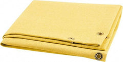 Steiner - 6' High x 6' Wide x 0.051" Thick Acrylic Coated Fiberglass Welding Blanket - Gold, Grommet - All Tool & Supply