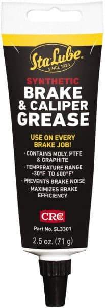 CRC - 2.5 oz Tube Synthetic High Temperature Grease - Black, High Temperature, 450°F Max Temp, NLGIG 2, - All Tool & Supply