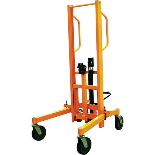 Wesco Industrial Products - 880 Lb Load Capacity, 30 & 55 Gal Drum Truck - 54-3/4" Wide x 71-1/4" High, 4 Steel Wheels - All Tool & Supply