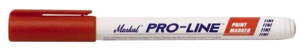 Markal - Red Liquid Enamel-Based Paint Marker - Fine Tip, Alcohol Base Ink - All Tool & Supply