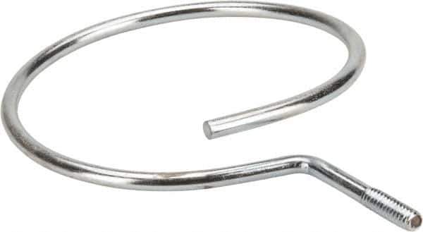 Cooper B-Line - 4" Pipe, 1/4-20" Rod, Steel Threaded Bridle Rings - Silver, Zinc Plated, 50 Lb Capacity - All Tool & Supply